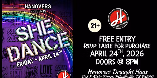 She Dance with DJ Dino @ Club Hanovers Pflugerville