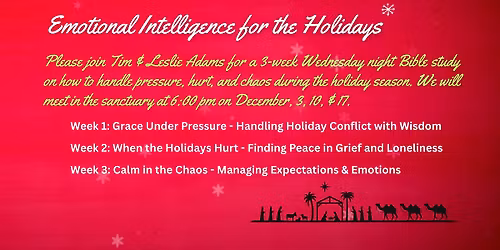 HBC Bible Study - 'Emotional Intelligence for the Holidays'