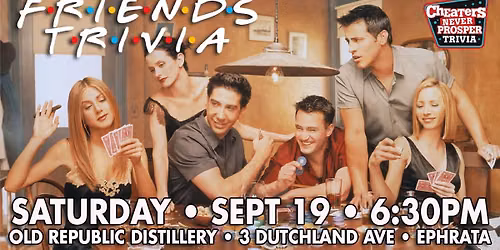 Friends Trivia at Old Republic Distillery - Ephrata
