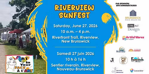 ART IN YOUR FACE \/ Face \u00e0 l'art - Riverview Sunfest 
