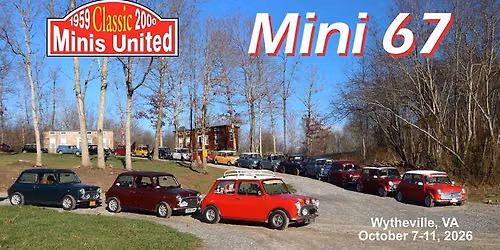 Classic Minis are invited to CMU Mini 67