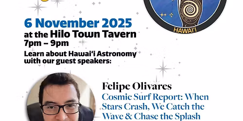 Astronomy on Tap Hawai'i - 6th Nov 2025