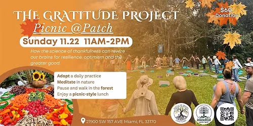 The Gratitude Project Picnic @Patch | Nurture Yourself in Nature