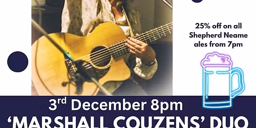 Live music - Blues and Brews - 25% off real Ales