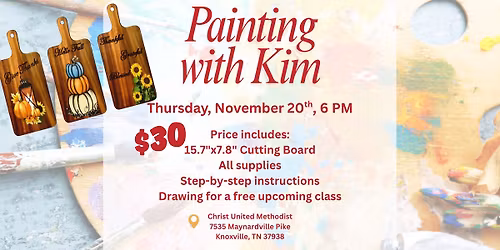 Cutting Board Painting with Kim