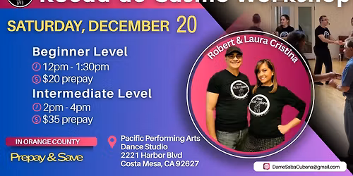 Rueda de Casino (Cuban Salsa) Workshop in OC