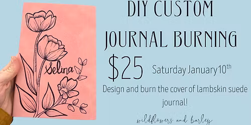 DIY Journal Cover Burning Workshop
