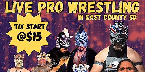 LIVE PRO WRESTLING @ McGuffie's East County San Diego
