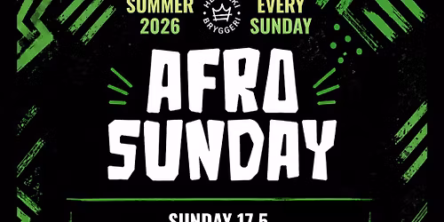 AFRO SUNDAY - MAAILMA KYL\u00c4SS\u00c4 AFTERPARTY - SUN 17.5. BRYGGERI