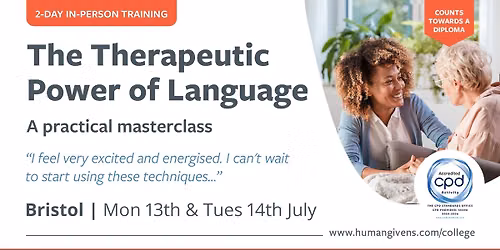 The Therapeutic Power of Language - A Practical Masterclass 