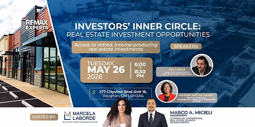 Investors\u2019 Inner Circle: Real Estate Investment Opportunities
