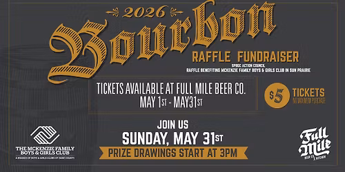 2026 Bourbon Raffle Fundraiser Prize Drawing