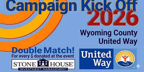 Wyoming County United Way 2026 Campaign Kick Off