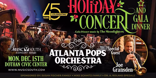 Music South Holiday Concert and Gala Dinner