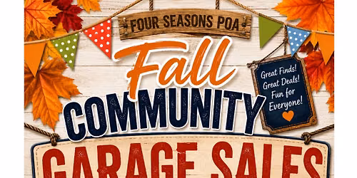 Four Seasons POA Fall Garage Sales