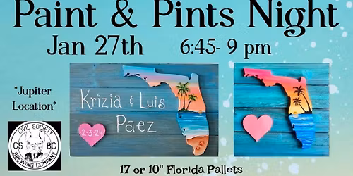 Florida Wood Pallets Paint Night 
