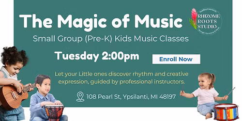 Pre-K Kids Music Classes (Every Tuesday 2pm)