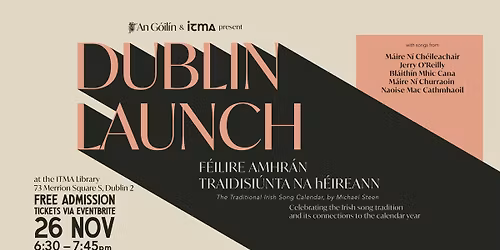 LAUNCH - Traditional Irish Song Calendar by Michael Steen
