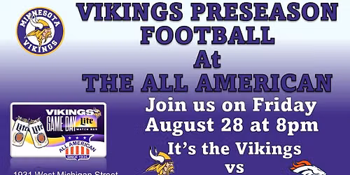 Vikings Watch Party!