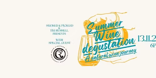 Summer wine degustation - A natural wine journey - with guest Cambridge road vineyard