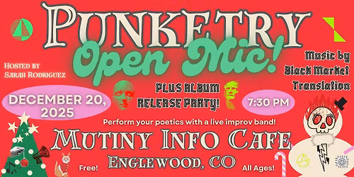 Punketry Annual Holydaze Open Mic + Album Release Party!