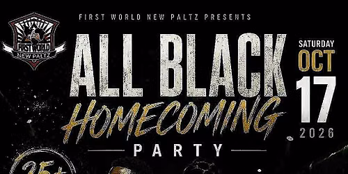 First World New Paltz All Black Party