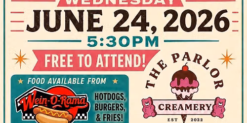 Cruise Night - June 24 @ The Parlor Creamery