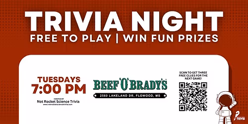 Flowood Trivia Night | Beef 'O' Brady's