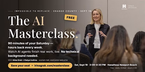 Impossible to Replace: The 2026 AI Masterclass & Free Live AI Demos