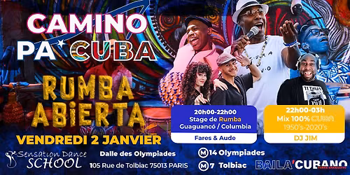  CAMINO PA' CUBA - Soir\u00e9e Mensuelle + LIVE MUSIC