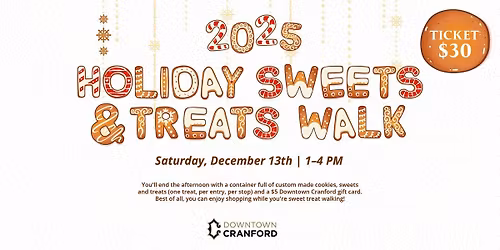 Downtown Cranford 2025 Holiday Sweets & Treats Walk