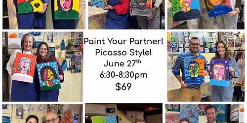 Paint Your Partner \u2013 Picasso Style! $69 per pair