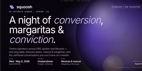 E-commerce + CRO Dinner \u2014 operators only