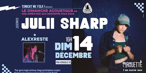 Concert JULII SHARP + ALEXRESTE \/ par Tonight We Folk