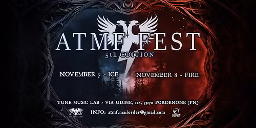 ATMF FEST - 5TH EDITION - 7\/8 Novembre @Tune Music Lab (Pordenone)