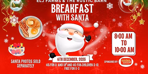 Breakfast with Santa at The Rustic Barn