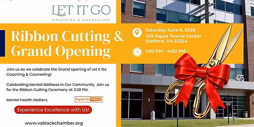Grand Opening & Ribbon Cutting - Let It Go Counseling