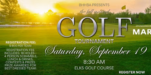 Fall Golf Tournament at Elks Golf Course
