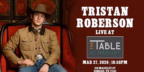 Tristan Roberson LIVE at The Table at Madeley