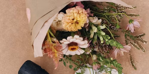 Apr. 25, 2026 - Hand-Tied Flower Arranging + Fabric Floral Impressions Workshop