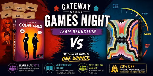 Gateway Games Night: Codenames v Wavelength