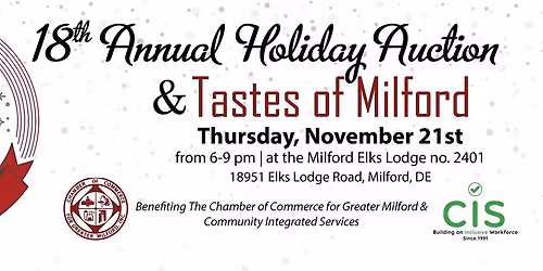 19th Annual Holiday Auction & Tastes of Milford
