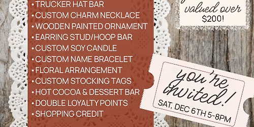 B&C DIY Christmas Workshop Event \ud83c\udf84