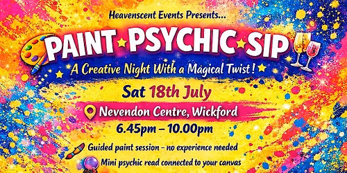 Psychic paint party 18 July Wickford Essex