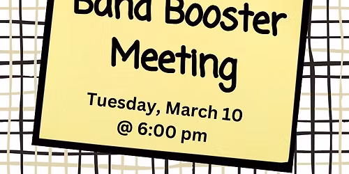 March Band Booster Meeting