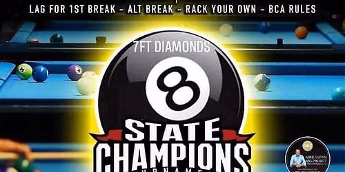OPEN 8 Ball State Championship @ Bull Shooters