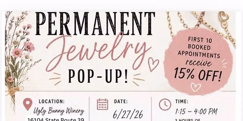 Permanent jewelry pop-up
