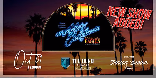 Southern California\u2019s Hotel California \u201cA Salute to the Eagles\u201d & guest Judson Brown Duo