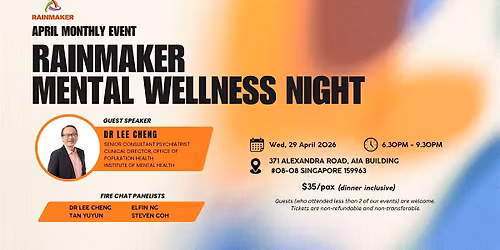 Rainmaker April Event: Mental Wellness Night