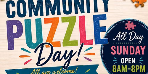 \ud83e\udde9\u2615 COMMUNITY PUZZLE DAY \u2615\ud83e\udde9